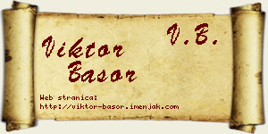 Viktor Basor vizit kartica